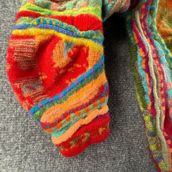 COOGI Australia Pure New Wool Sweater Colorful Red Crew Neck Pullover Medium - Picture 13 of 16